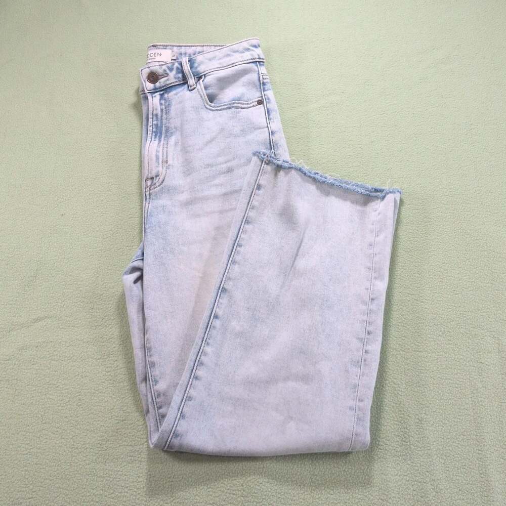 Hidden Los Angeles High Rise Straight Leg Raw Hem Jeans Size 27